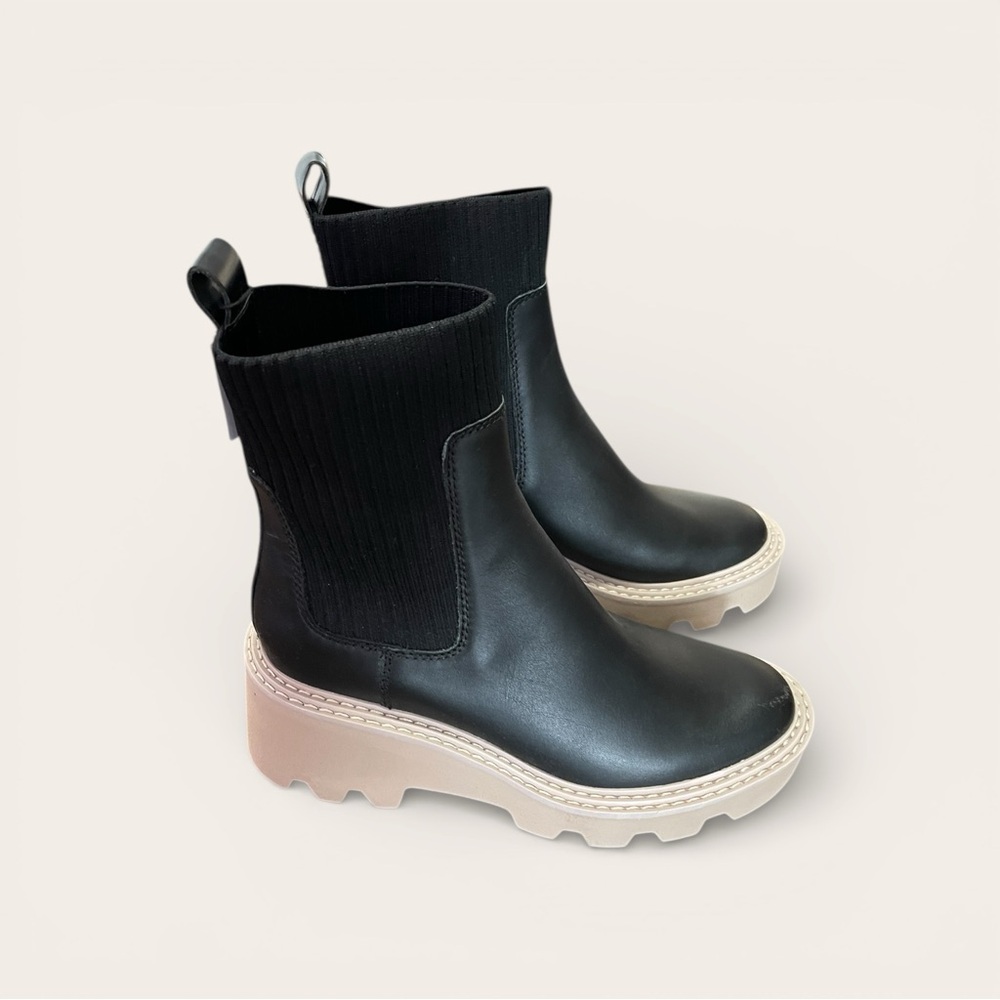 Dolce Vita Black Ankle Boots - Picture 2 of 4